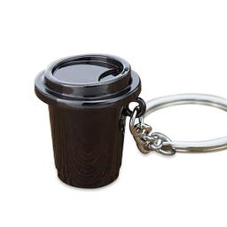 ميدالية مفاتيح كوب قهوة باللون الأسود من باريستار